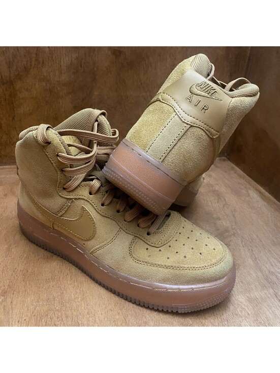 Nike Other - Nike Air Force 1 High LV8 Shoes Youth Sz 6.5 Y Wheat Tan Suede Gum CK0262-700